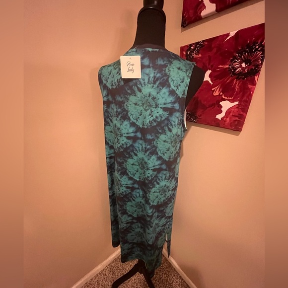 NWT Pixie Lady Tie Dye Design Sheath Crew neck Dress, size M - Picture 4 of 6